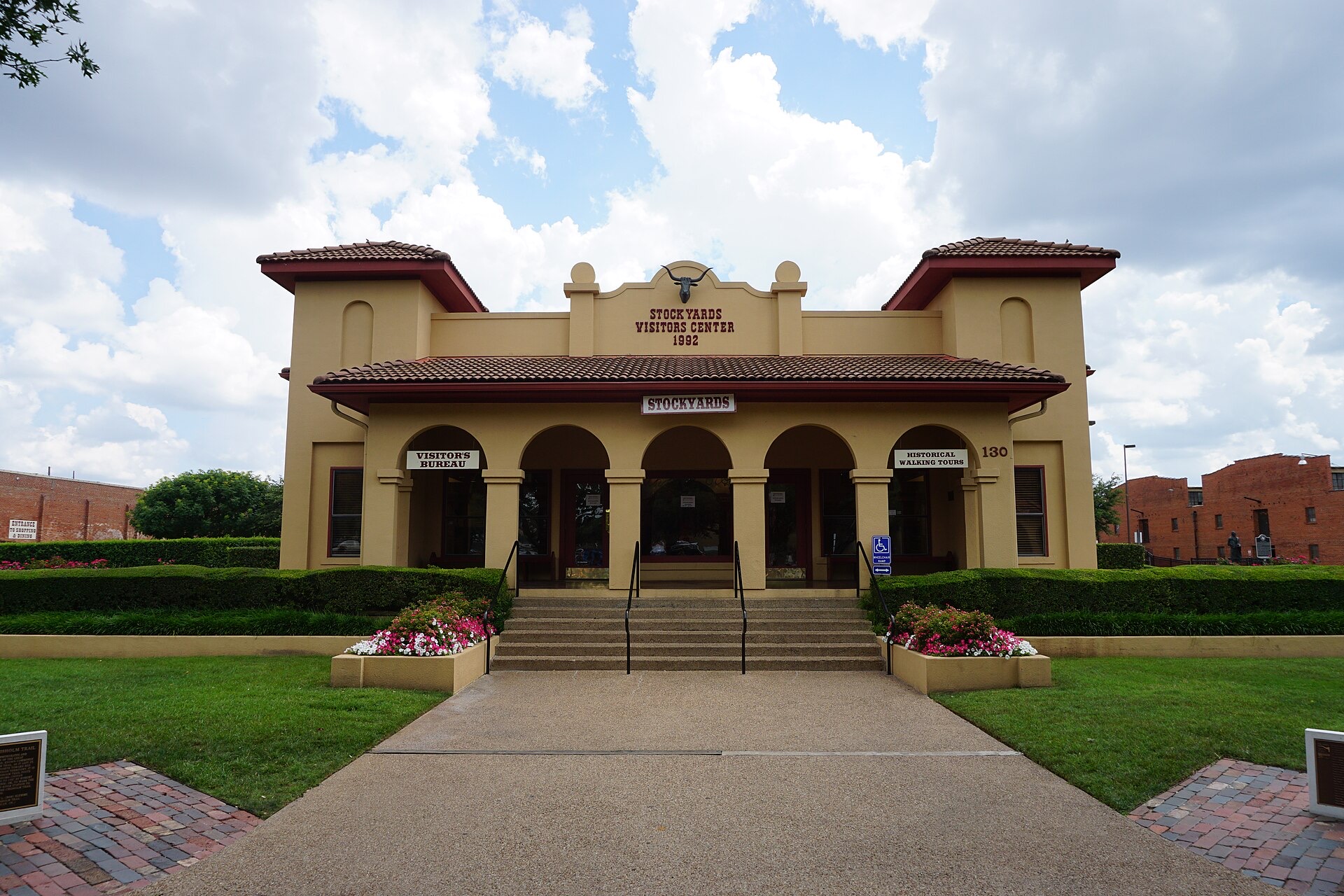 The Stockyards Visitors Center building in Fort Worth