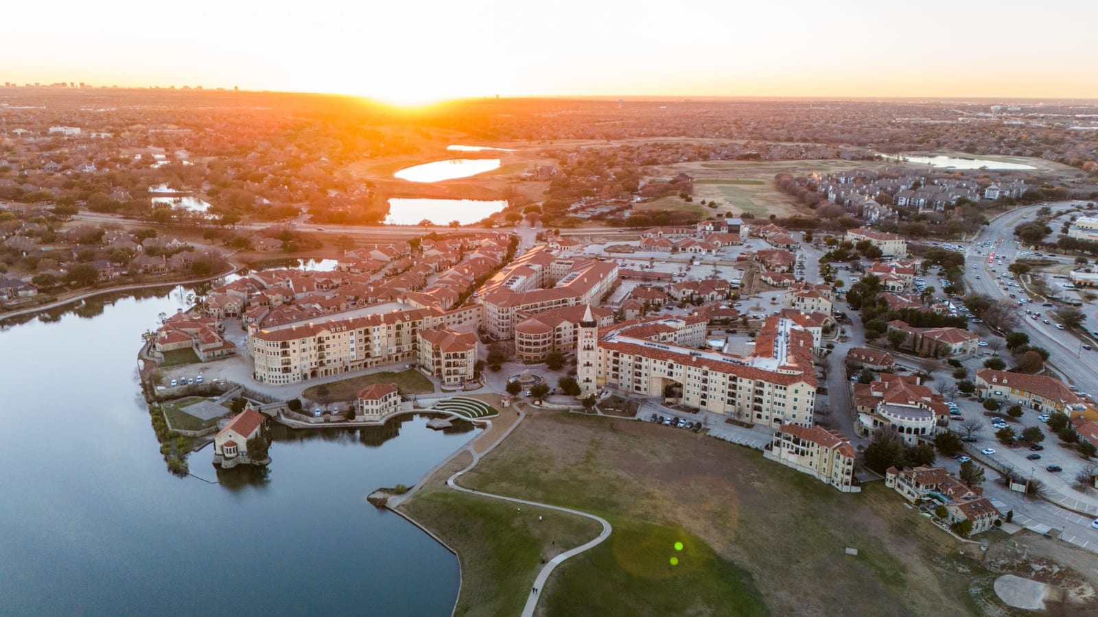 The Adriatica mixed-use development in McKinney, Texas