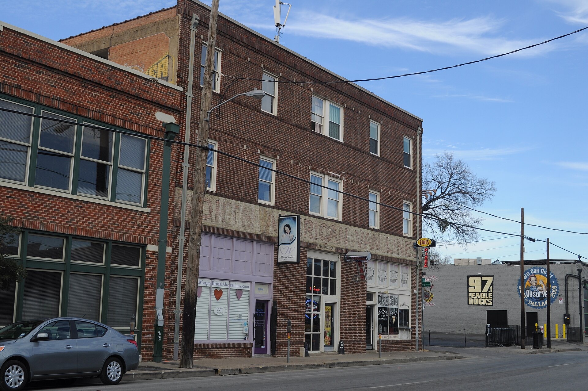 A street in the Deep Ellum neighborhood of Dallas