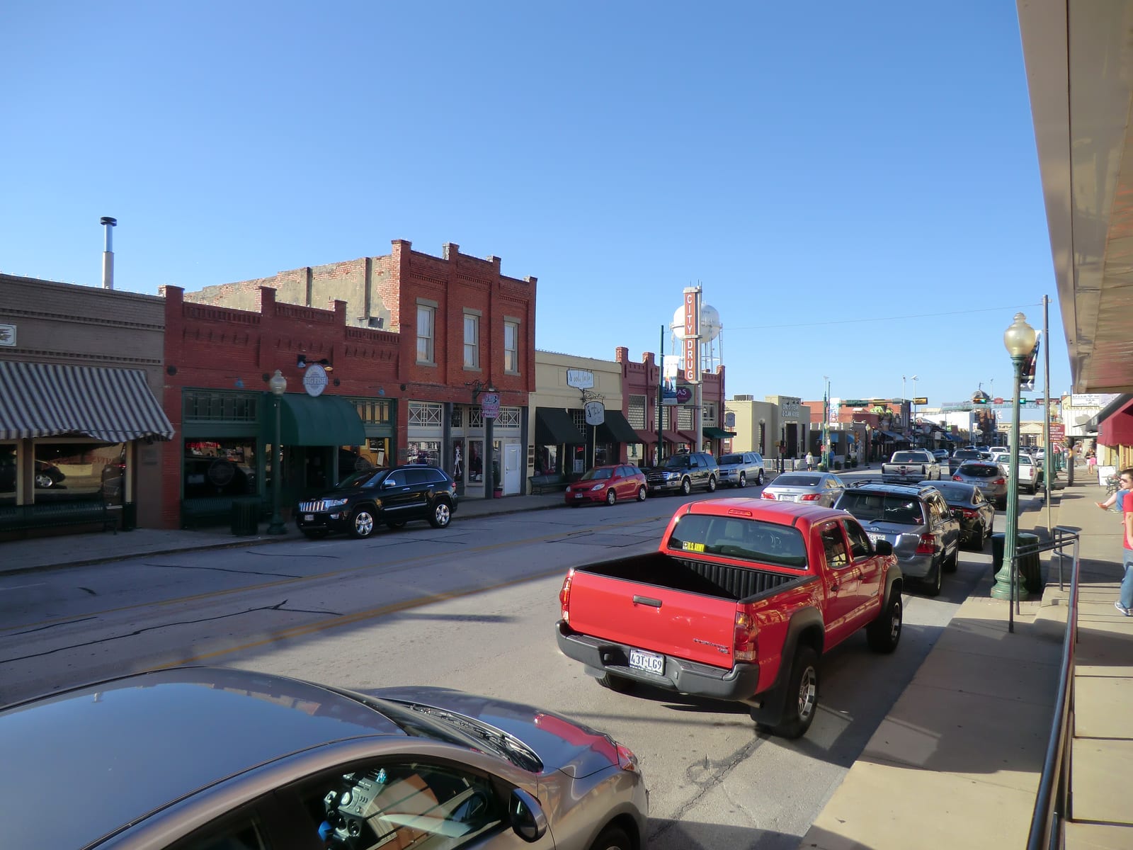 Main Street in historic downtown Grapevine, Texas